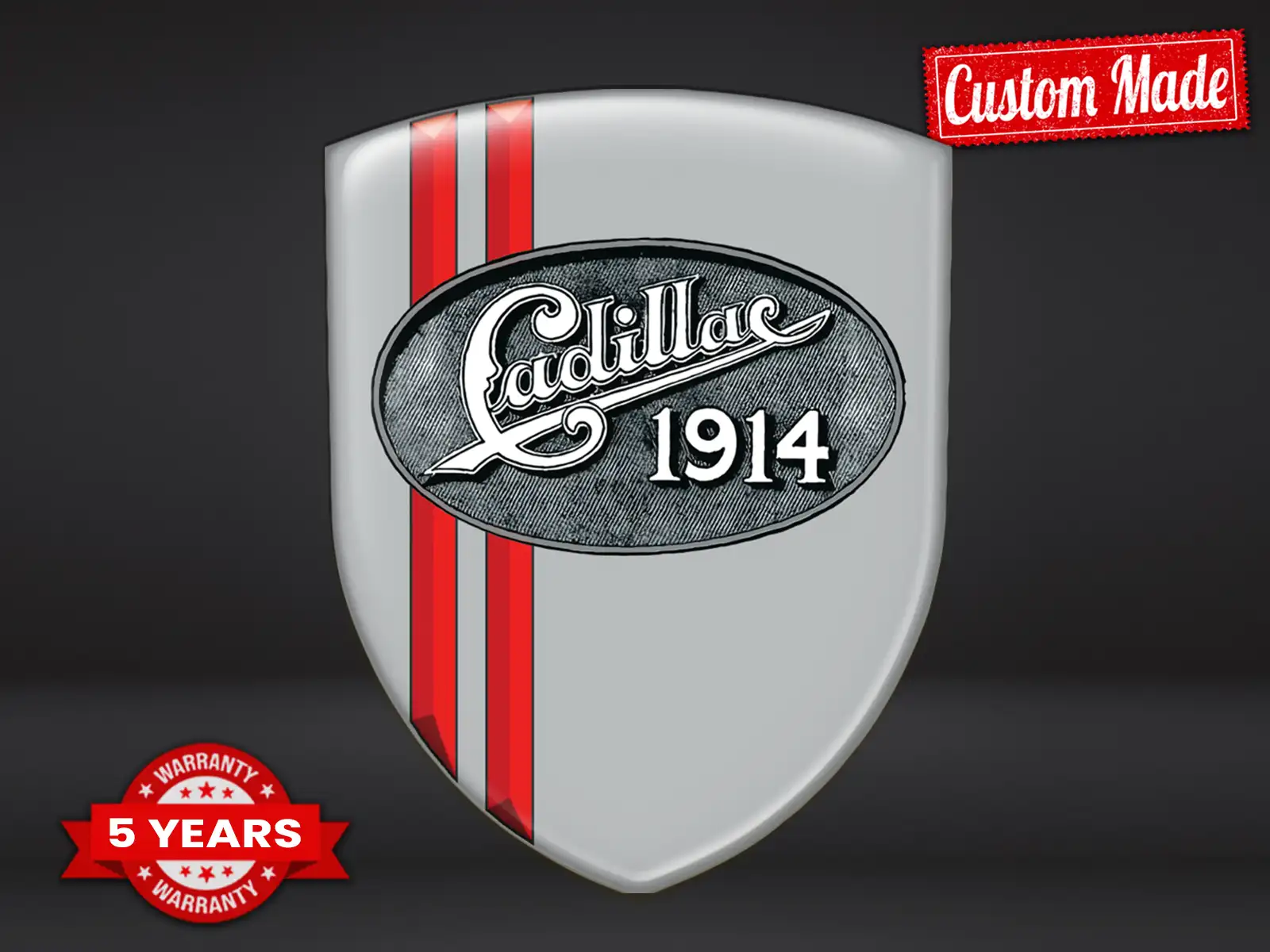 Cadillac Custom Domes Aufkleber Luxus Design Premium Domes